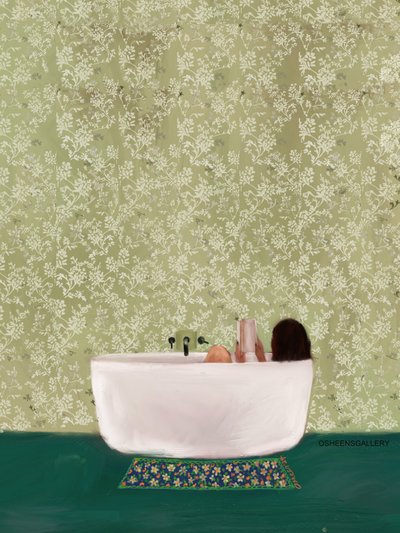 A Peaceful Soak by Osheensgallery