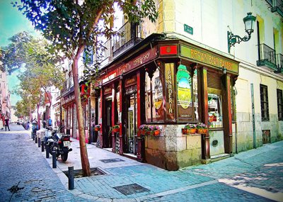 Charming Madrid Corner Cafe by Osvaldo Russo