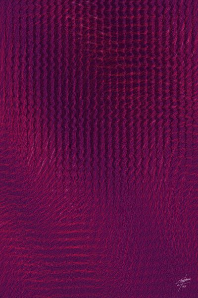 Deep Purple Fabric Waves by Osvaldo Russo