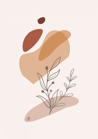 Earthy Botanical Shapes by Osvaldo Russo