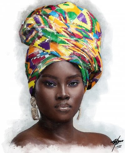 Regal African Woman by Osvaldo Russo