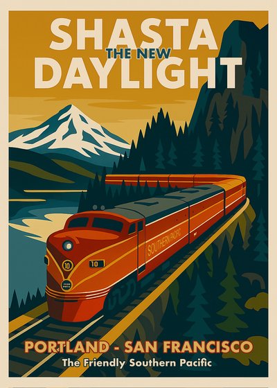 Scenic Mountain Train Journey by Osvaldo Russo