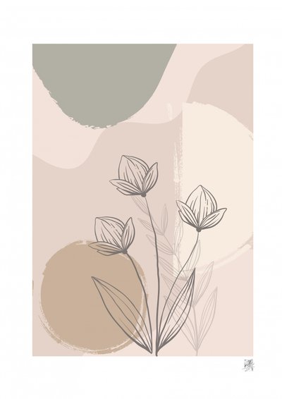 Soft Floral Abstraction by Osvaldo Russo