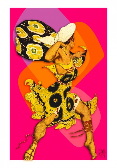 Vibrant Retro Dancer by Osvaldo Russo