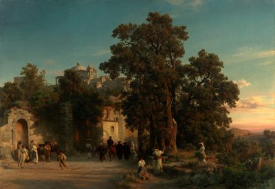 Evening by Oswald Achenbach