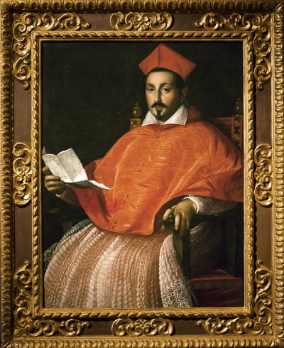 Portrait of Cardinal Scipione Borghese by Ottavio Leoni by Ottavio Mario Leoni