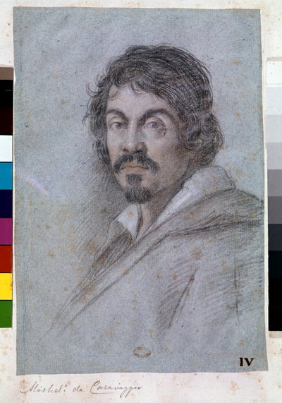 Portrait of Michelangelo Merisi da Caravaggio by Ottavio Mario Leoni