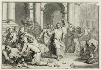 Christ Driving the Money-Changers from the Temple by Ottmar Elliger the Younger