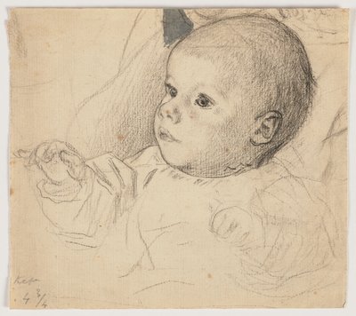 Portrait of Victor Scholderer as a Child by Otto Scholderer