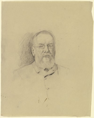 Portrait of an Elderly Man with Glasses by Otto Scholderer