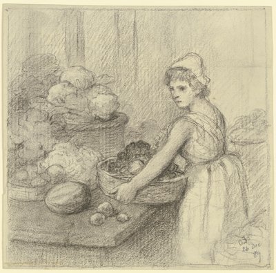 Greengrocer by Otto Scholderer