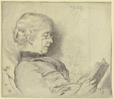 Luise Scholderer Reading by Otto Scholderer