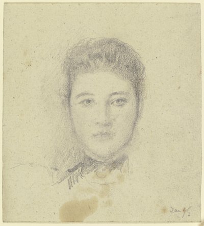 Portrait of Miss Martin by Otto Scholderer