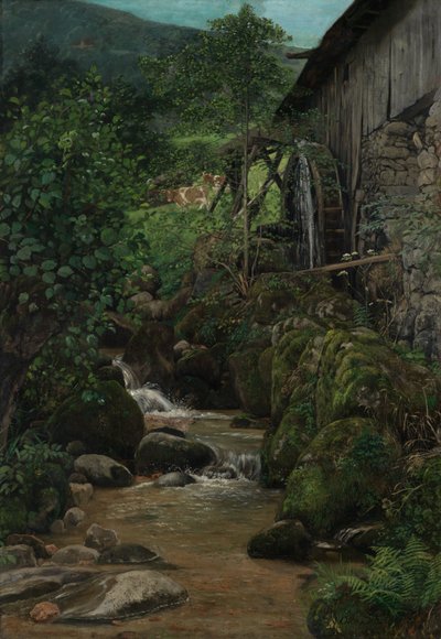 Black Forest Mill in Kirnbach near Schiltach by Otto Scholderer