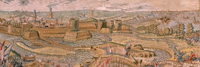 Flemish tapestry. Series Triumphs and battles of Archduke Albert. Assault and capture of the entrenched battlefield of Hulst. Sixth tapestry in the series. Model Otto van Veen and Hans I Snellinck. Manufacture Martin Reynbouts, Brussels by Otto van Veen