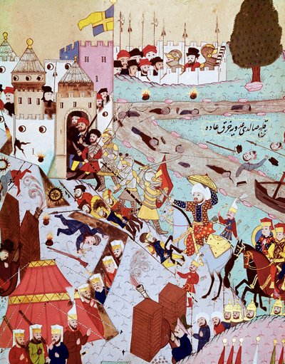 Takeover of Belgrade by the Army of Suleiman I the Magnificent by Ottoman School