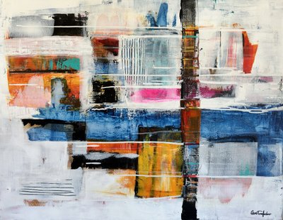 Vibrant Urban Abstract by Owe Emfestav