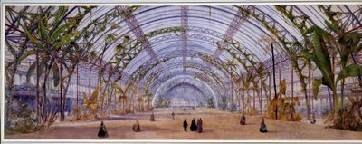 Architecture: project for the interior of a crystal palace to be built in Saint Cloud near Paris by Owen Jones