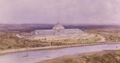 Design for a projected exhibition at St. Cloud, Paris by Owen Jones