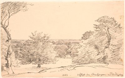 Landscape with Trees and Wide View from Ambjergene towards Vordingborg by P.C. Skovgaard