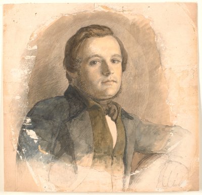Portrait of a Man. Said to be a member of the From family. by P.C. Skovgaard