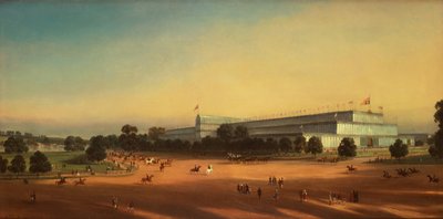 Crystal Palace during the Great Exhibition 1851, Hyde Park, London by P. Le Bihan