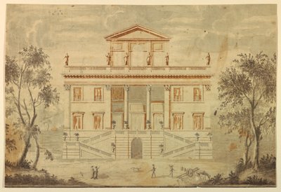 Elevation of a Villa, 1750–70 by Paolo Posi