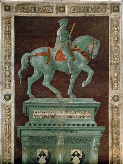 Condottiere John Hawk by Paolo Uccello