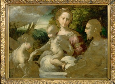 Madonna and Saints by Parmigianino (1503-40)