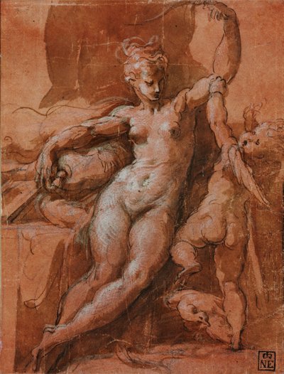 Venus Disarming Cupid by Parmigianino