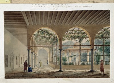Dervish Convent and Fountain by Pascal Xavier (after) Coste