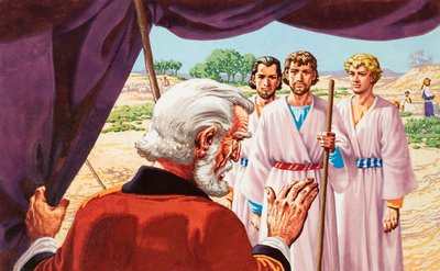 Biblical Scene by Pat (1907-95) Nicolle