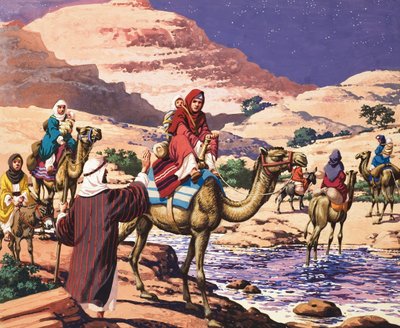 The Story of Jacob - God Speaks at Penuel by Pat (1907-95) Nicolle