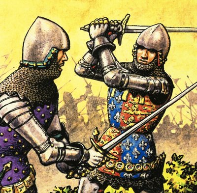 Unidentified Battle Scene by Pat (1907-95) Nicolle