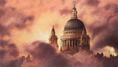 The Blitz by Pat (1907-95) Nicolle