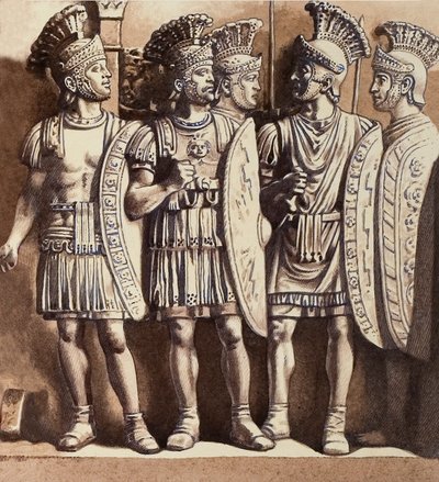 The Praetorian Guard by Pat (1907-95) Nicolle