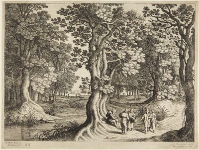 Forest with Five People by Paul Bril