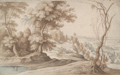 Landscape with Trees and View into a Valley by Paul Bril