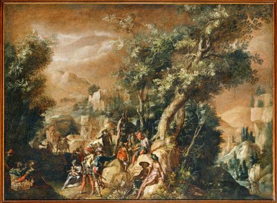 Ruins and Figures by Paul Brill or Bril
