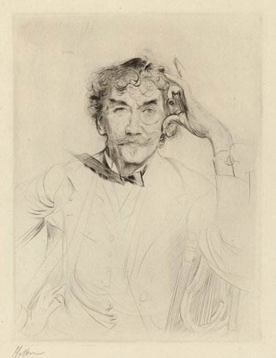 J. A. M. Whistler by Paul Cesar Helleu