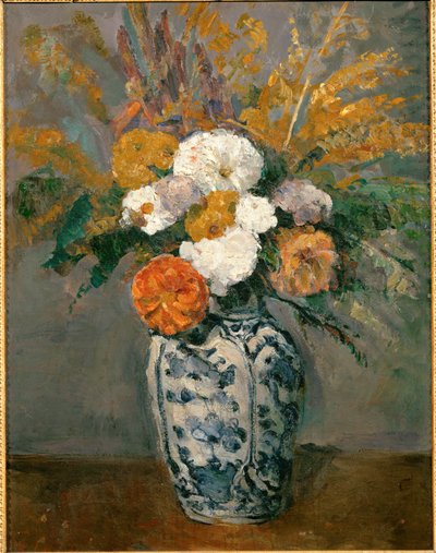 Dahlias by Paul Cezanne
