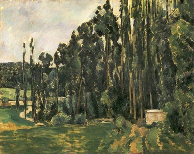 The Poplars by Paul Cézanne