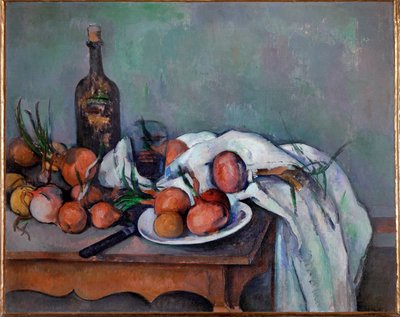 Still Life with Onions by Paul Cezanne