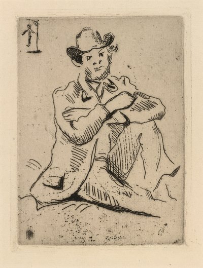 Guillaumin with the Hanged Man by Paul Cézanne