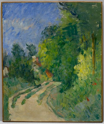 The Winding Road in the Woods by Paul Cézanne