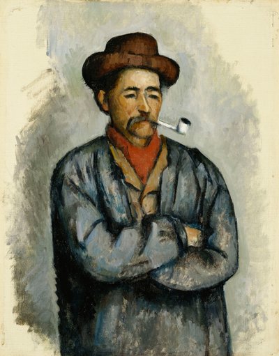 Man with a pipe by Paul Cézanne