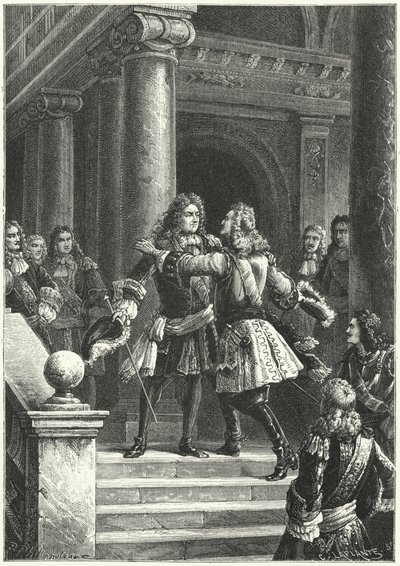 Marshal Villars and Prince Eugene of Savoy meeting to negotiate the Treaty of Rastatt by Paul Dominique Philippoteaux