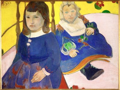 Two Children by Paul Gauguin