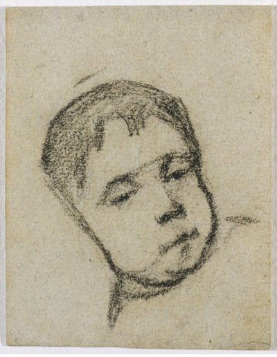 Emil Gauguin as a Child, Head on a Pillow, c. 1875-76 by Paul Gauguin
