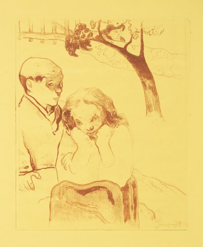 Human Misery by Paul Gauguin